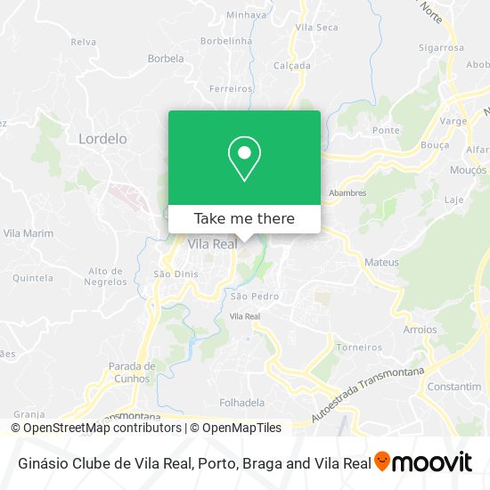 Ginásio Clube de Vila Real map