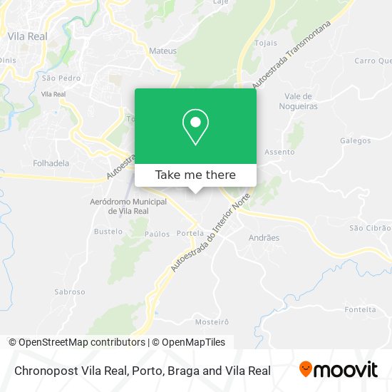 Chronopost Vila Real mapa
