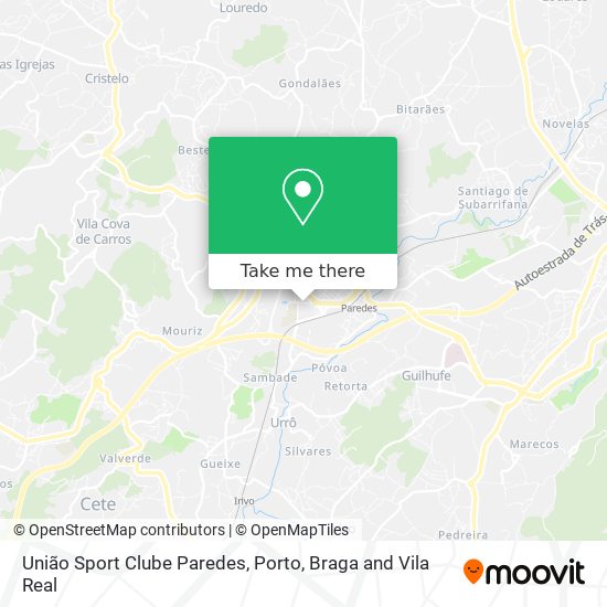 União Sport Clube Paredes map