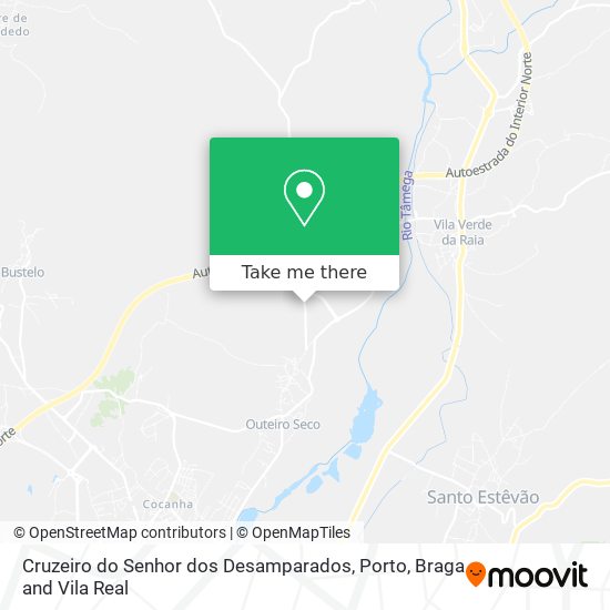Cruzeiro do Senhor dos Desamparados mapa