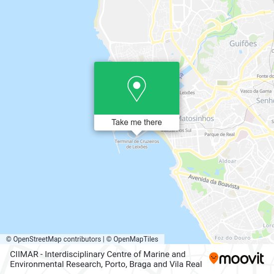 CIIMAR - Interdisciplinary Centre of Marine and Environmental Research map