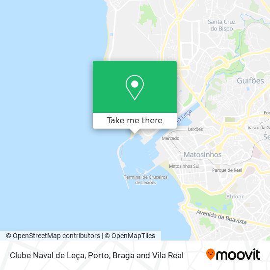 Clube Naval de Leça map