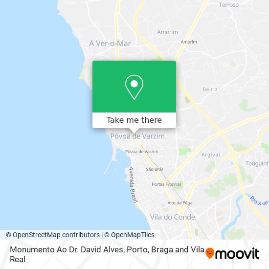 Monumento Ao Dr. David Alves map