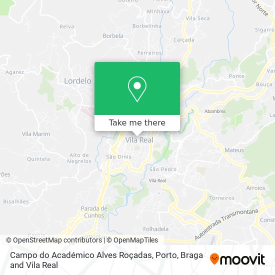 Campo do Académico Alves Roçadas map