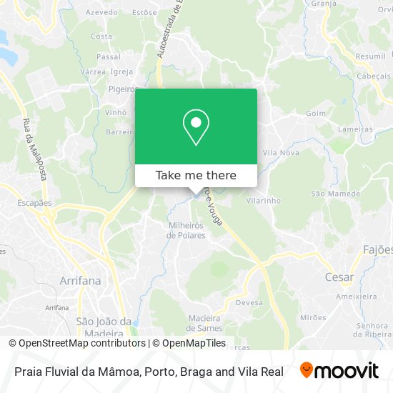 Praia Fluvial da Mâmoa map