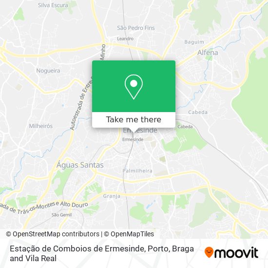 Estação de Comboios de Ermesinde map