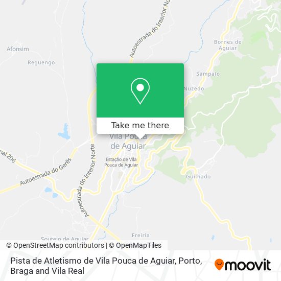 Pista de Atletismo de Vila Pouca de Aguiar map