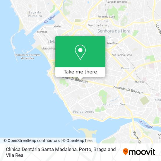 Clínica Dentária Santa Madalena mapa