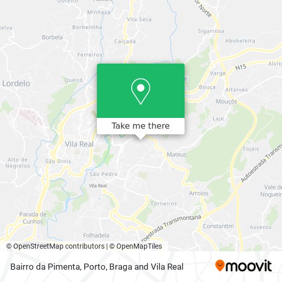 Bairro da Pimenta map