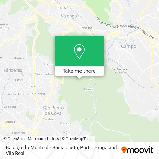 Baloiço do Monte de Santa Justa map
