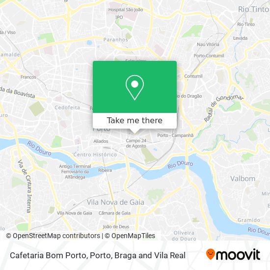 Cafetaria Bom Porto map