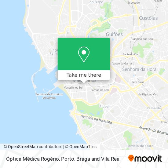 Óptica Médica Rogério map