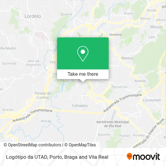 Logótipo da UTAD map