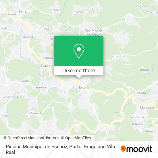Piscina Municipal de Escariz mapa