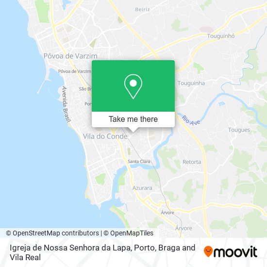 Igreja de Nossa Senhora da Lapa map