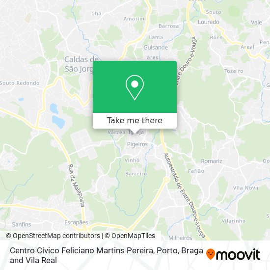 Centro Cívico Feliciano Martins Pereira mapa