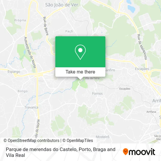 Parque de merendas do Castelo map