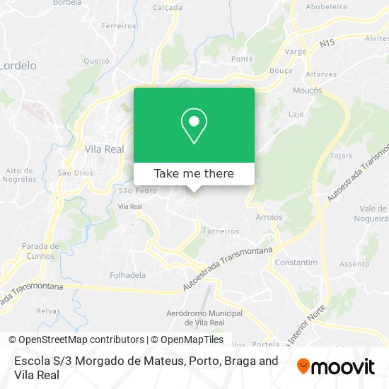 Escola S/3 Morgado de Mateus mapa