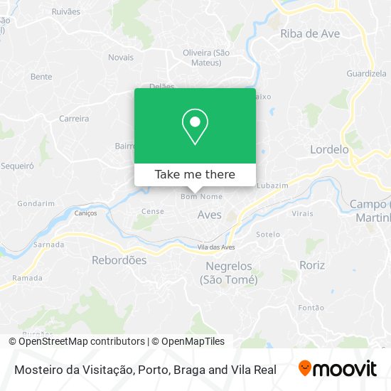 Mosteiro da Visitação map