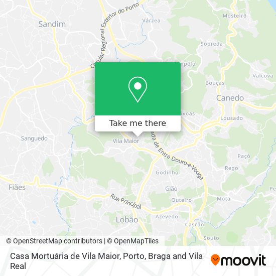 Casa Mortuária de Vila Maior map