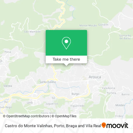 Castro do Monte Valinhas map