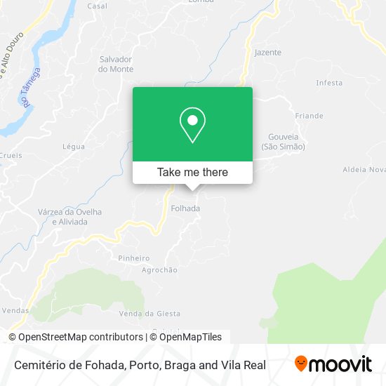 Cemitério de Fohada map