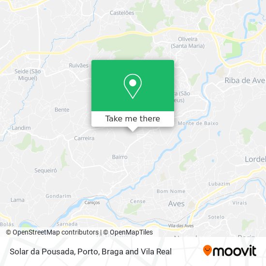 Solar da Pousada map