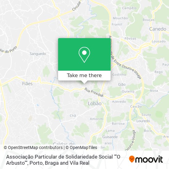 Associação Particular de Solidariedade Social ""O Arbusto"" map