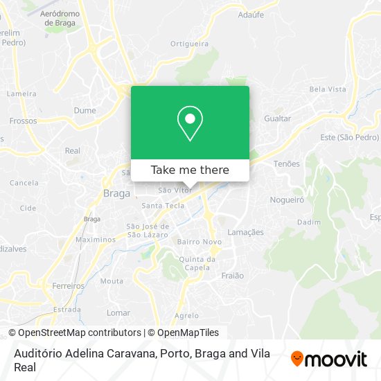 Auditório Adelina Caravana map