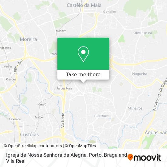 Igreja de Nossa Senhora da Alegria mapa