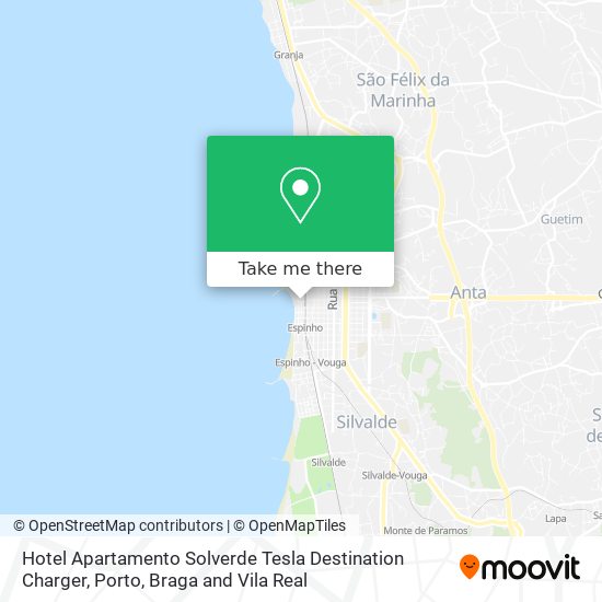Hotel Apartamento Solverde Tesla Destination Charger map