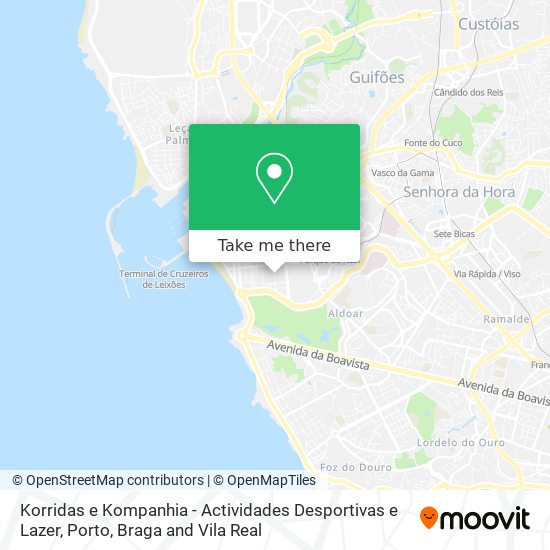 Korridas e Kompanhia - Actividades Desportivas e Lazer mapa