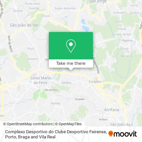 Complexo Desportivo do Clube Desportivo Feirense map