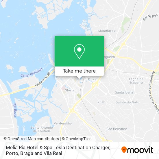 Melia Ria Hotel & Spa Tesla Destination Charger map