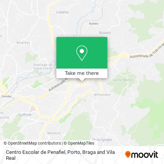 Centro Escolar de Penafiel mapa