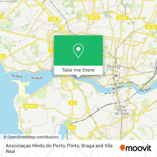 Associaçao Hindu do Porto map