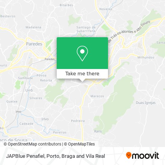 JAPBlue Penafiel map