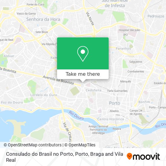 Consulado do Brasil no Porto map