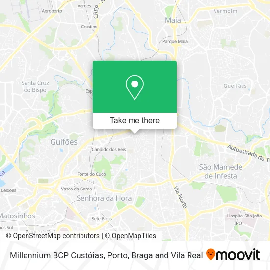Millennium BCP Custóias map