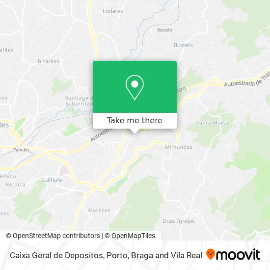 Caixa Geral de Depositos mapa