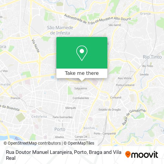 Rua Doutor Manuel Laranjeira mapa