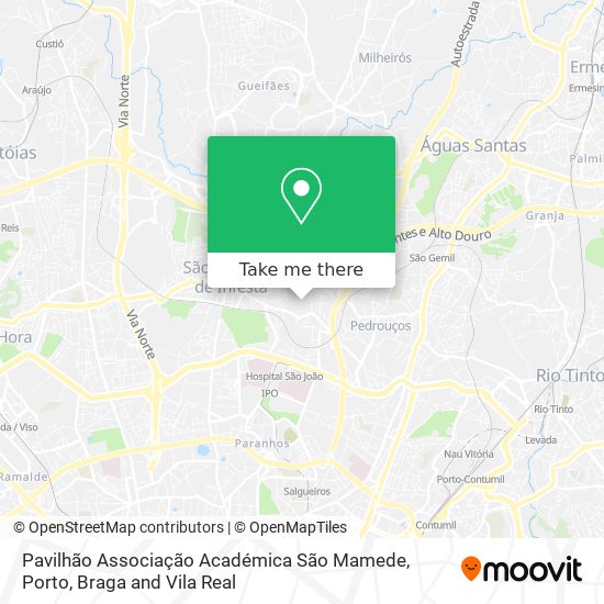 Pavilhão Associação Académica São Mamede mapa