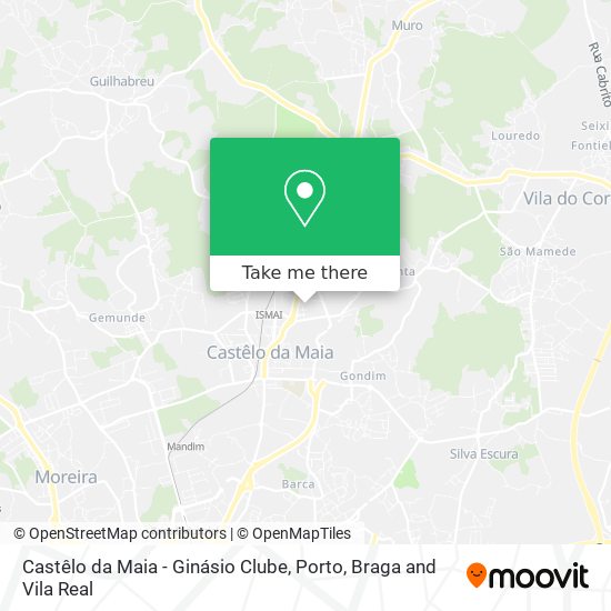 Castêlo da Maia - Ginásio Clube map