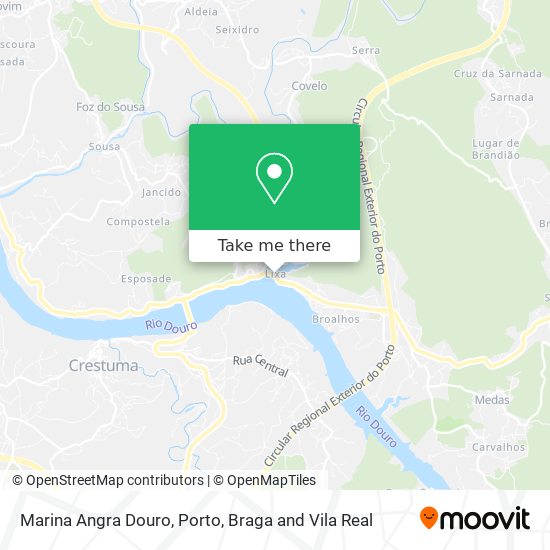 Marina Angra Douro mapa