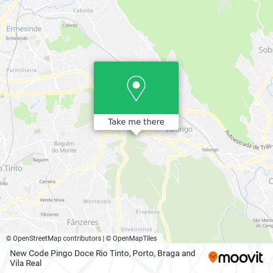 New Code Pingo Doce Rio Tinto mapa