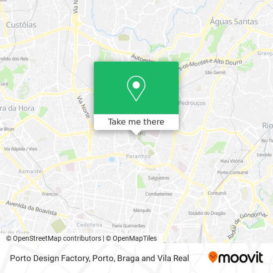 Porto Design Factory map