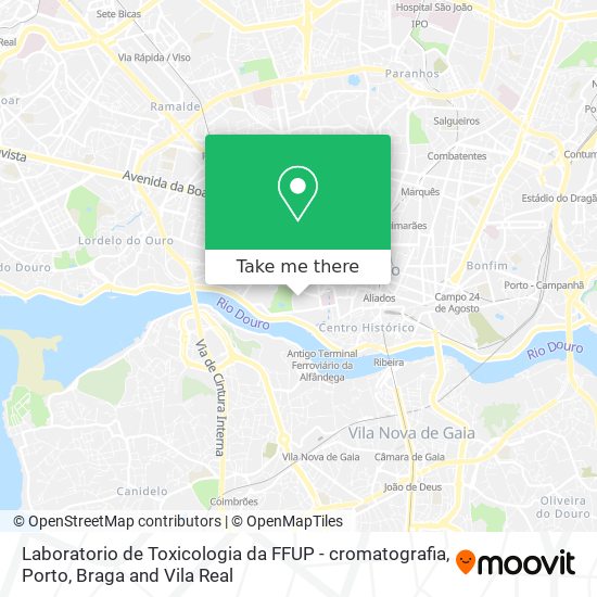 Laboratorio de Toxicologia da FFUP - cromatografia map