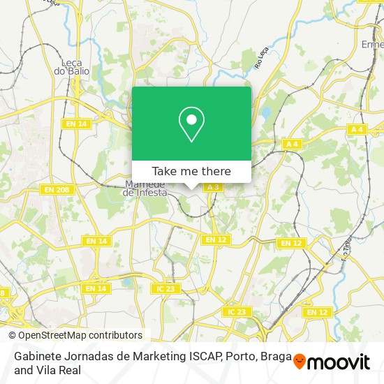 Gabinete Jornadas de Marketing ISCAP mapa