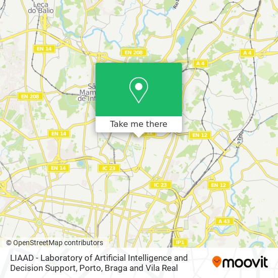 LIAAD - Laboratory of Artificial Intelligence and Decision Support map