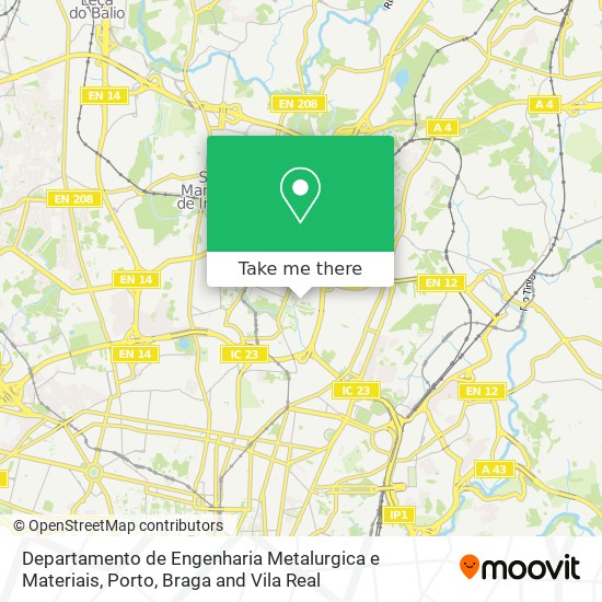 Departamento de Engenharia Metalurgica e Materiais map